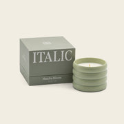 Ridged Ceramic Soy Candle