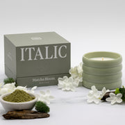 Ridged Ceramic Soy Candle