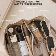 Wide-Open Travel Vanity Bag