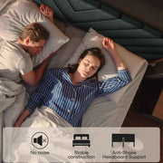 Chevron Upholstered Wood Platform Bed
