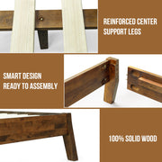 Solid Wood Platform Bed Frame