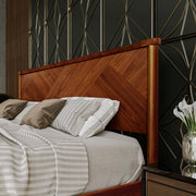 Chevron-Panel Solid Wood Bed Frame — additional product view 13