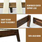 Solid Wood Platform Bed Frame