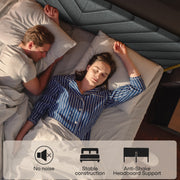 Chevron Upholstered Wood Platform Bed