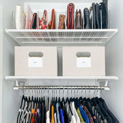 Linen-Weave Fabric Storage Bin