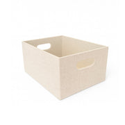Linen-Weave Fabric Storage Bin