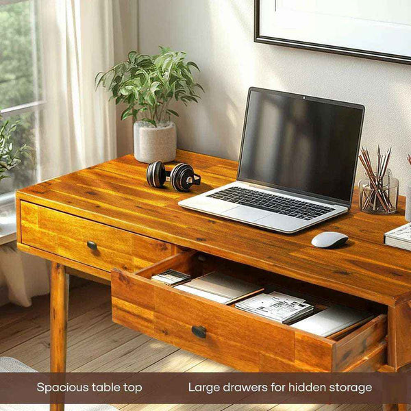 Mid-Century Wood Writing Desk