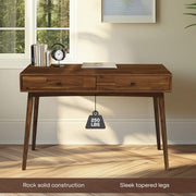 Mid-Century Wood Writing Desk