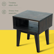 Open-Shelf Acacia Wood Nightstand — additional product view 14