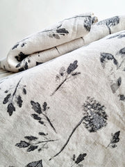 Hydrangea Print Linen Tablecloth
