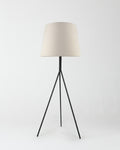 Tripod Metal Fabric Shade Floor Lamp