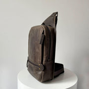 Full-Grain Leather Crossbody Sling Bag