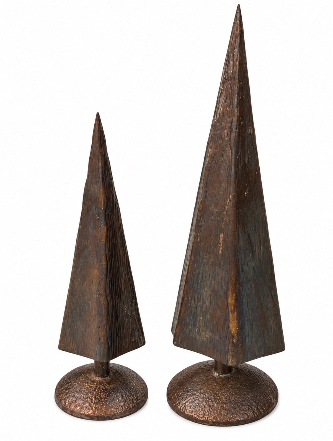 Oxidized Copper Aluminum Tree on Base, 2 Size Options