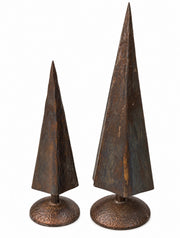 Oxidized Copper Aluminum Tree on Base, 2 Size Options