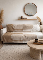 Arch Pattern Woven Throw Blanket