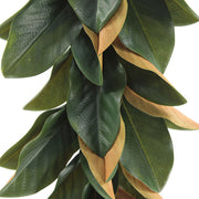 Faux Magnolia Leaf Garland 9ft