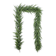Faux Evergreen Cedar Garland, 9 ft