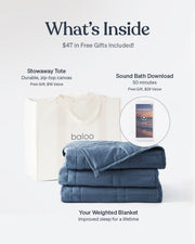 Weighted Cotton Throw Blanket