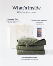 Weighted Cotton Throw Blanket