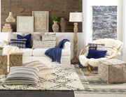 Diamond Trellis High-Low Area Rug