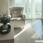 Woven Texture Beige Area Rug