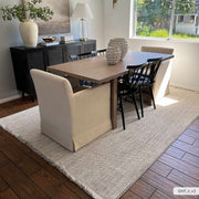 Woven Texture Beige Area Rug