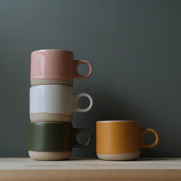 Dipped Stoneware Handmade Mug