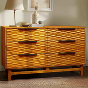 Wave-Front Solid Wood Six-Drawer Dresser — additional product view 18