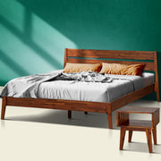 Acacia Wood-Grain Platform Bed Frame — additional product view 31