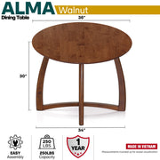 X-Base Round Dining Table