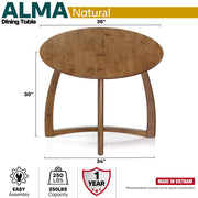 X-Base Round Dining Table