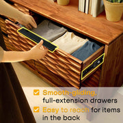 Wave-Front Solid Wood Six-Drawer Dresser — additional product view 13