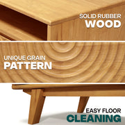 Carved Rubberwood Storage Coffee Table — additional product view 21
