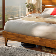 Slatted Wood-Grain Platform Bed Frame — additional product view 13