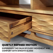 Carved Rubberwood Storage Coffee Table — additional product view 23