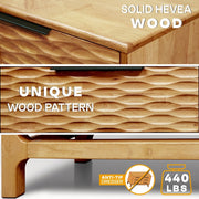 Elara Solid Wood Dresser with 5 Drawers — scale reference and proportion detail