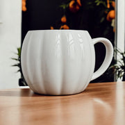 Pumpkin-Shaped Ceramic Coffee Mug