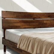 Slatted Wood-Grain Platform Bed Frame — additional product view 18