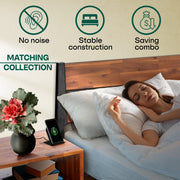 Acacia Wood-Grain Platform Bed Frame — additional product view 28