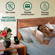 Acacia Wood-Grain Platform Bed Frame — additional product view 37