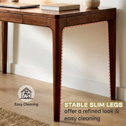 Rubber Wood Writing Desk with Drawers — additional product view 15