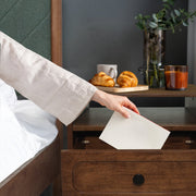 Close-up of corner joinery and wood construction detail — Solid Wood Single-Drawer Nightstand