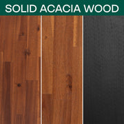 Acacia Wood-Grain Platform Bed Frame — additional product view 30