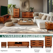 Elara Solid Wood Dresser with 5 Drawers — additional product view 27