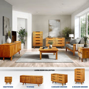 Carved Hevea Wood Six-Drawer Dresser — additional product view 18