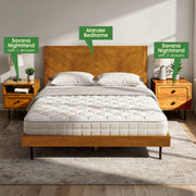 Solid Wood Single-Drawer Nightstand