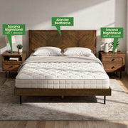 Solid Wood Single-Drawer Nightstand