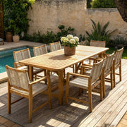 Rope-Woven Eucalyptus Outdoor Armchair
