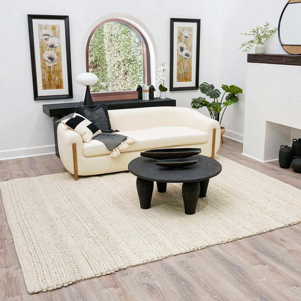 Hand-Woven Flatweave Wool Rug
