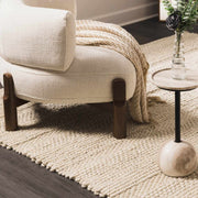 Hand-Woven Flatweave Wool Rug